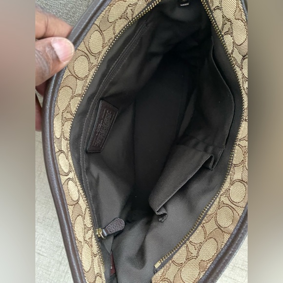 Coach Signature Canvas Leather Gallery Shoulder Tote Bag - Picture 4 of 4